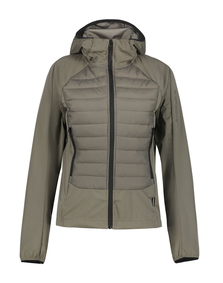 ICEPEAK 954800539I DELMONT Softshell-Jacke Damen Khaki Gr. 42 ICEPEAK 954800539I DELMONT Softshell-Jacke Damen Khaki Gr. 42