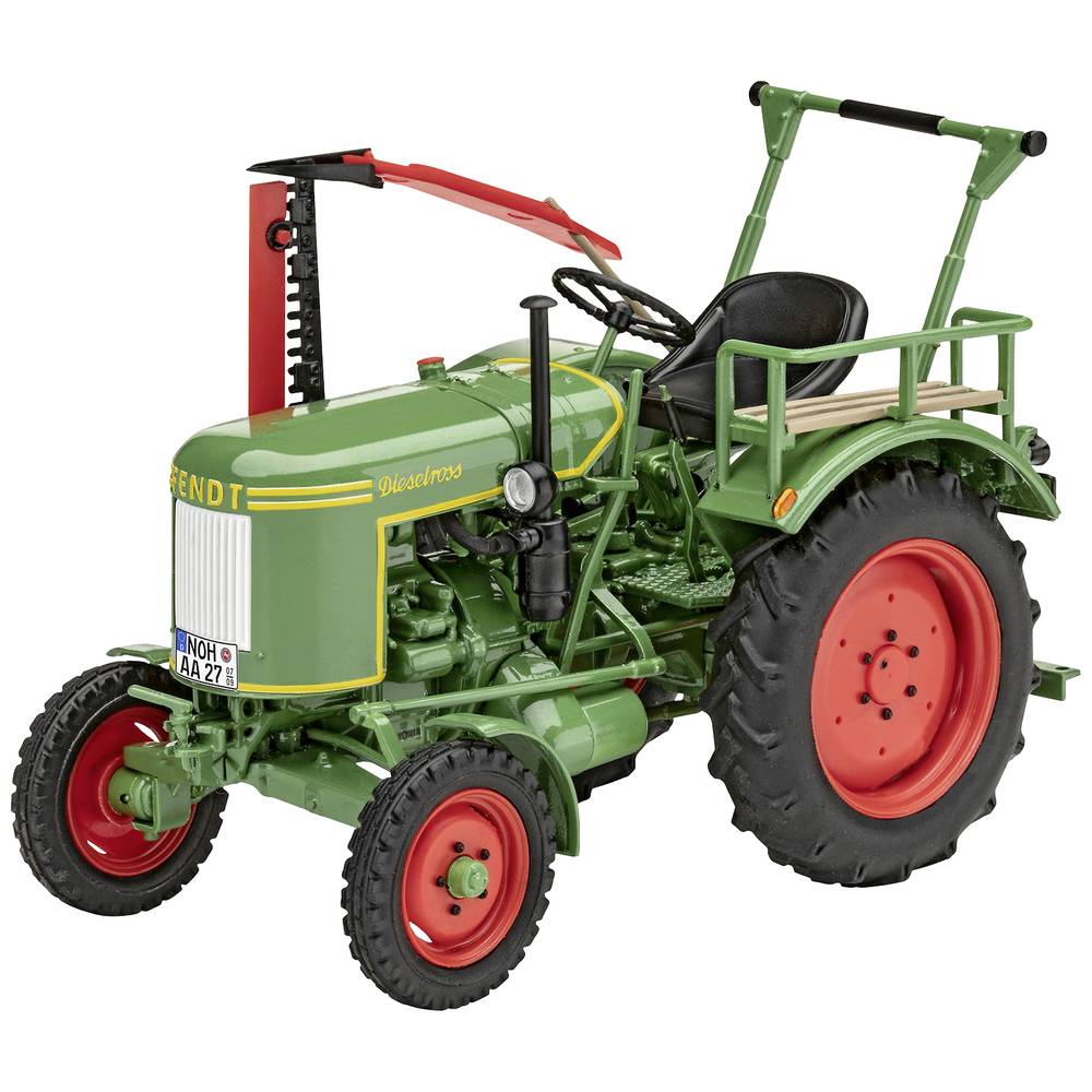 Revell 7822 Fendt F20 Dieselroß Traktor easy-click-system Revell Bausatz zum Zusammenstecken