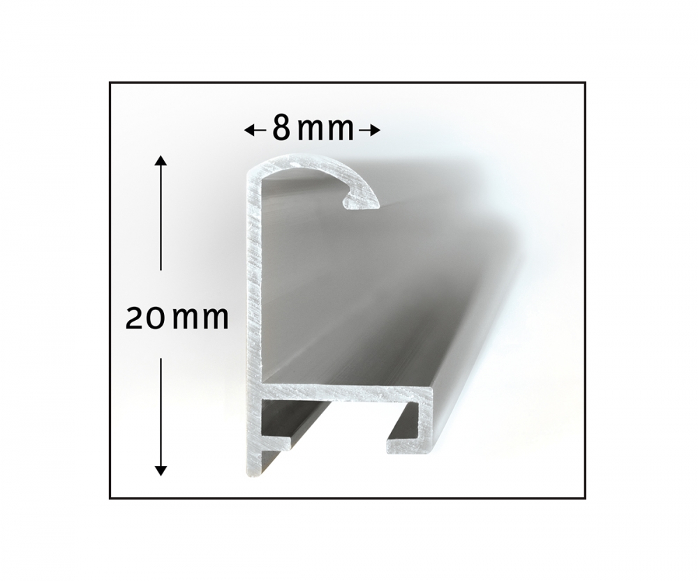 Schipper MNZ - Alurahmen Tripty. Silber 120x40 cm