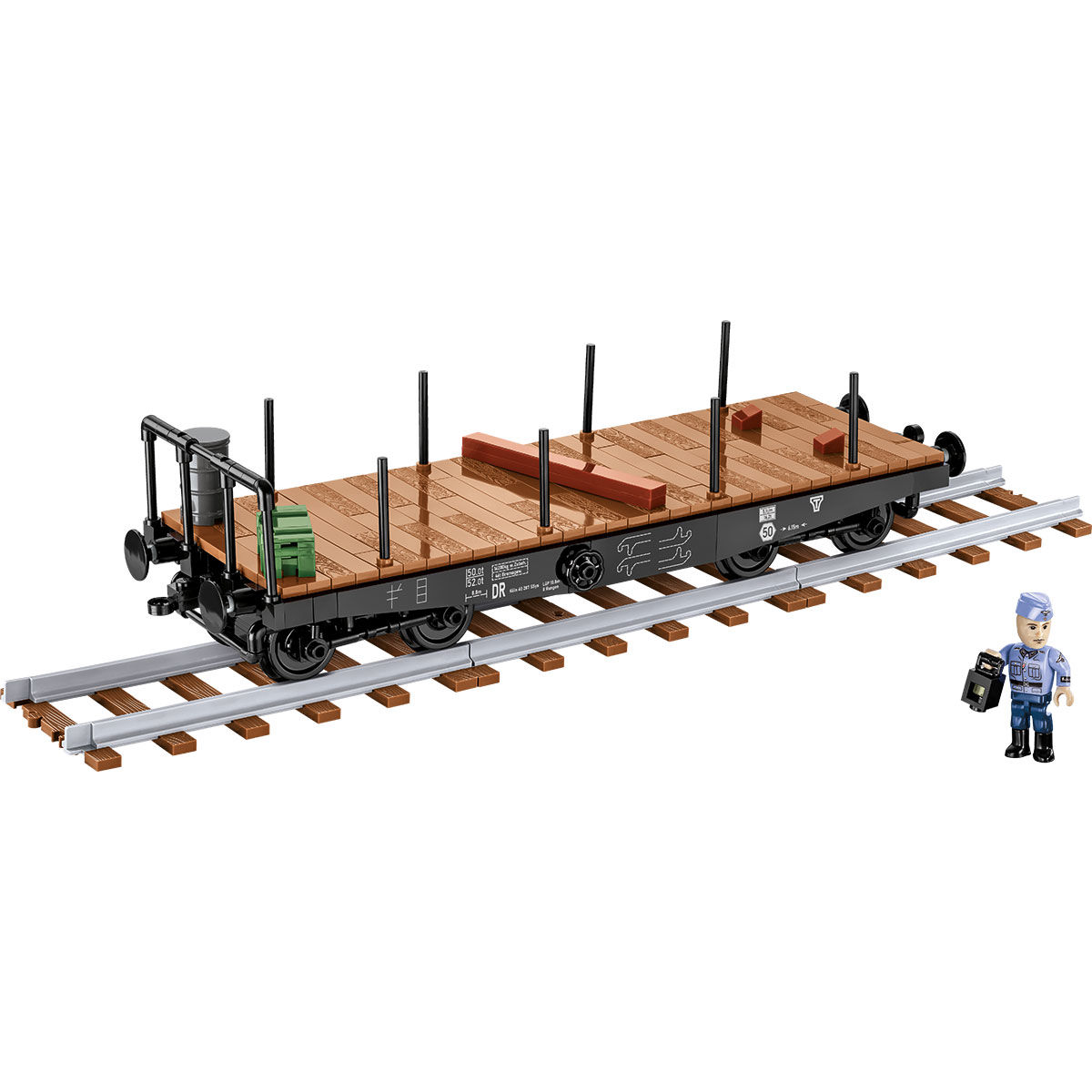 COBI 6284 - GERMAN RAILW. SCHW. PLATTW. SCALE 1:35 - Bild 5