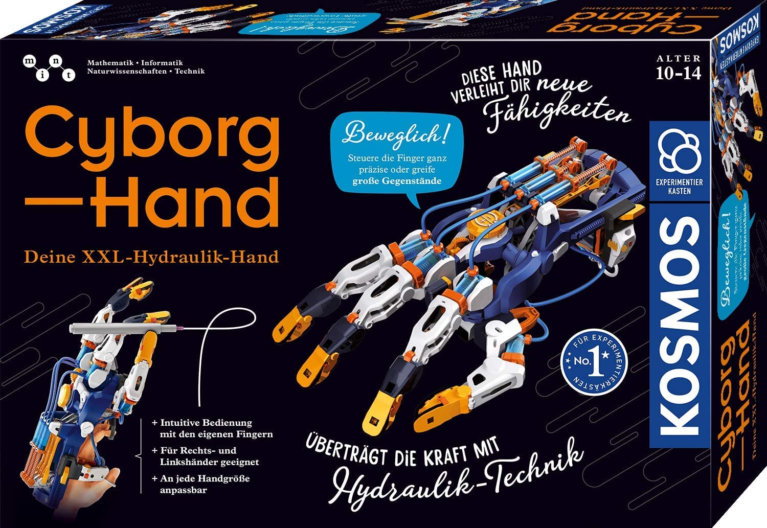 Kosmos Cyborg-Hand Hydraulischer Roboterbausatz Für Kinder Ab 10 Jahren 620844 Kosmos, Cyborg-Hand, Hydraulischer, Roboterbausatz, Für, Kinder, Ab, 10, Jahren, 620844, Roboter