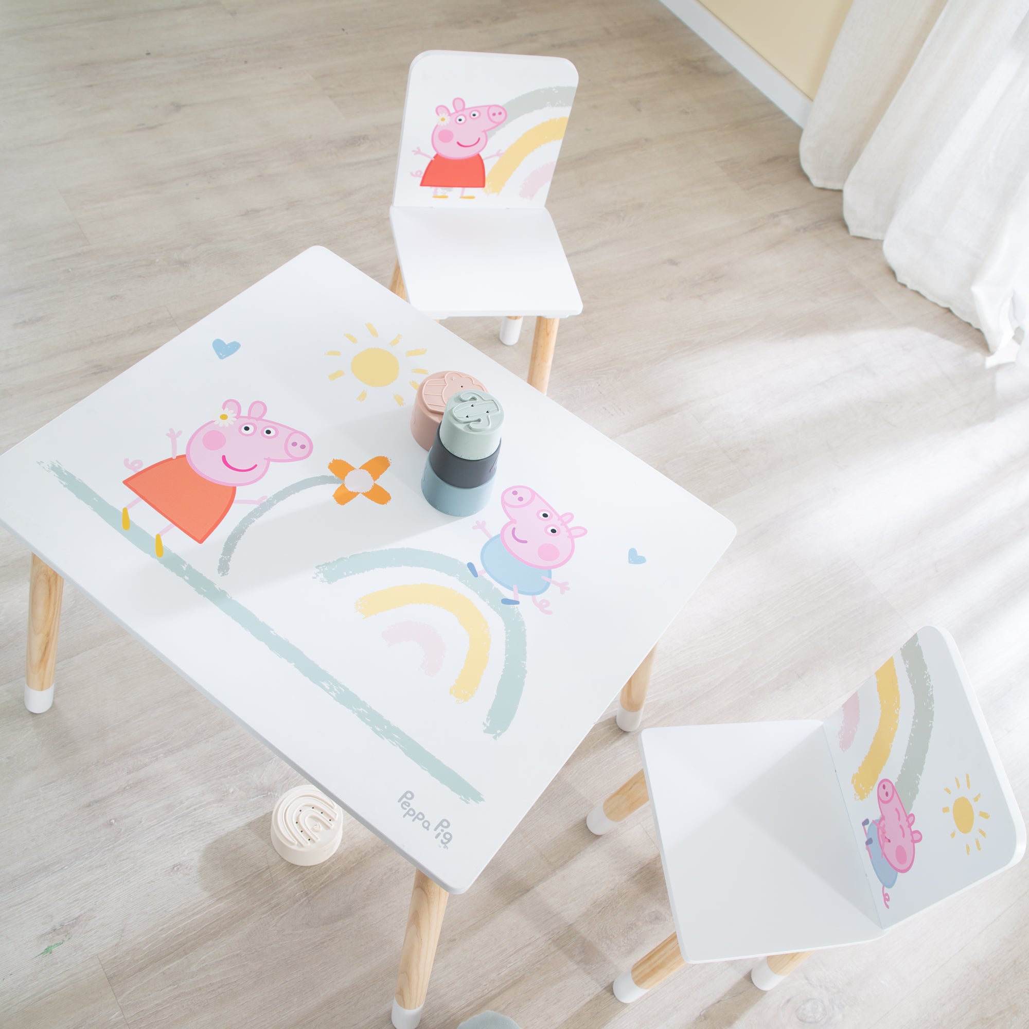 Roba 450019PP1 Kindersitzgruppe Peppa Pig weiß – Spielmöbel - Bild 5 Roba 450019PP1 Kindersitzgruppe Peppa Pig weiß – Spielmöbel - Produktbild 5
