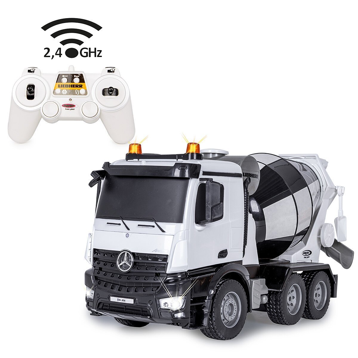 JAMARA Fahrmischer Mercedes-Benz Arocs Liebherr 1:20 2,4GHz ab 6 Jahren