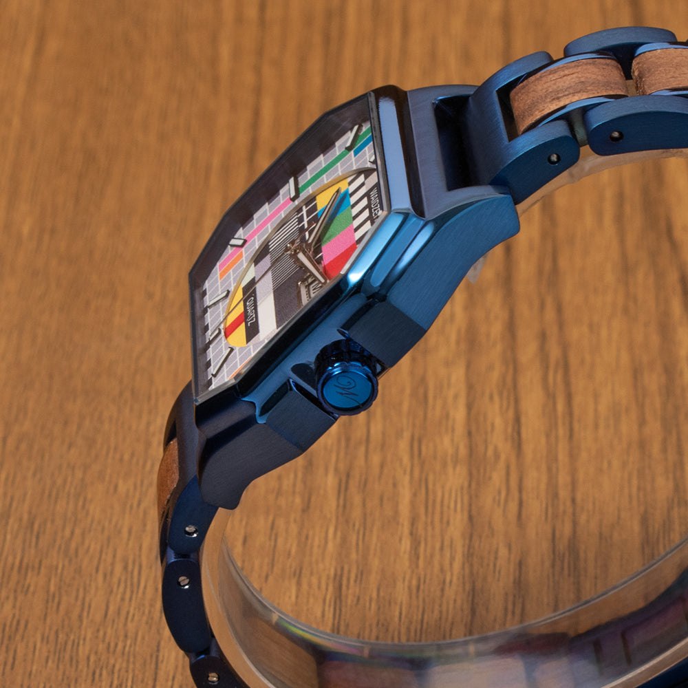 WAIDZEIT MO04 Armbanduhr Sendeschluss Blau