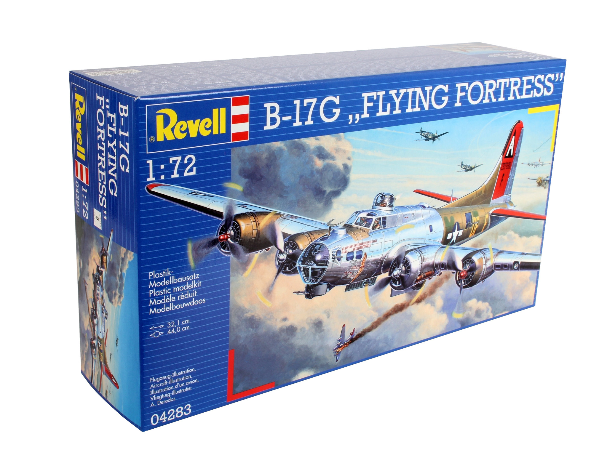 Revell 04283 B-17G "Flying Fortress" Modellbausatz Flugzeug, Bomber, Kampfflugzeug, Person