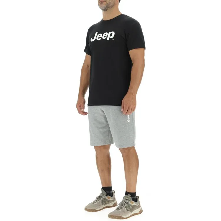JEEP Herren T-Shirt O103218BK - Schwarz mit großem Jeep-Logo GR. XXL JEEP Herren T-Shirt O103218BK - Schwarz mit großem Jeep-Logo GR. XXL