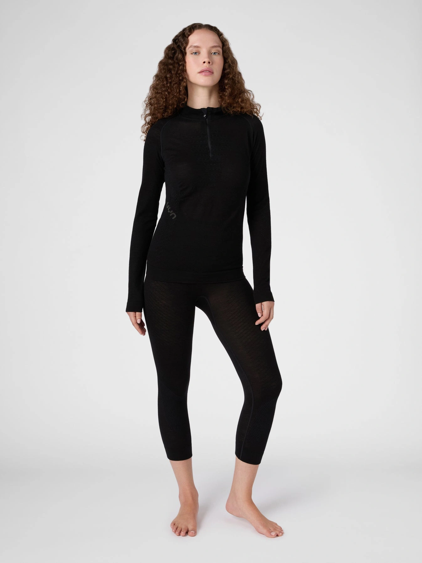 UYN Damen Fusyon Biotech UW Shirt Long_SL Zip Up U100519B000 - Schwarz GR. L/XL UYN Damen Fusyon Biotech UW Shirt Long_SL Zip Up U100519B000 - Schwarz GR. L/XL