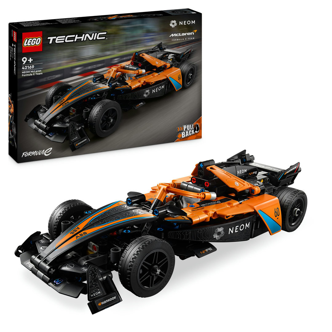 LEGO® Technic NEOM McLaren Formula E Race Car 42169 Autorennen, Formel Eins, Rennwagen, Fahrzeug, Rad
