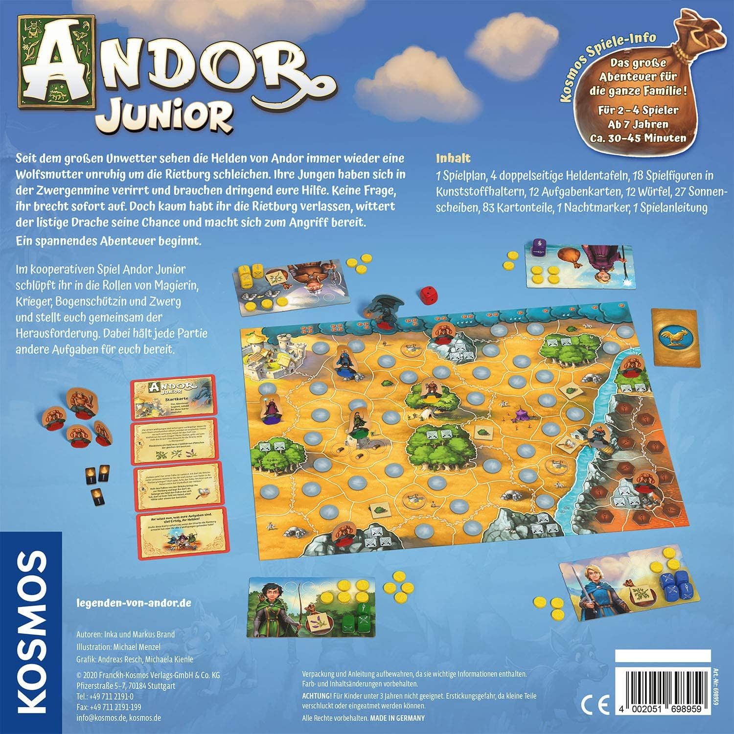Kosmos Andor Junior - Kooperatives Fantasy-Abenteuer Für Kinder 698959 Werbung, Plakat