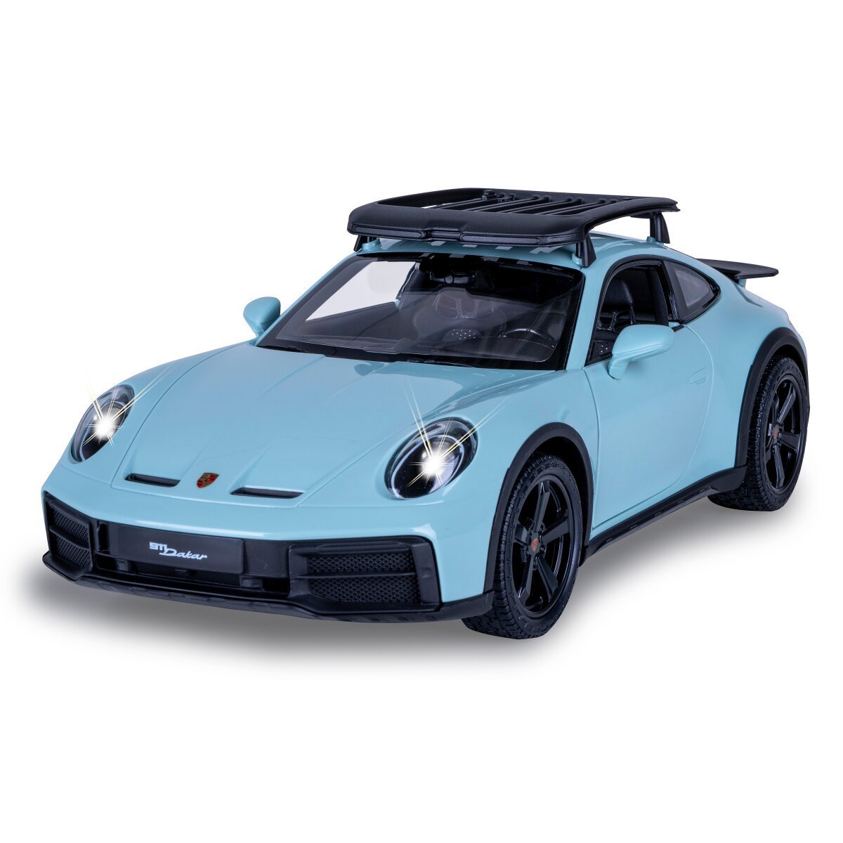 JAMARA Porsche 911 Dakar 1:14 grün schattiert 2,4GHz Tür manuell ab 6 Jahren