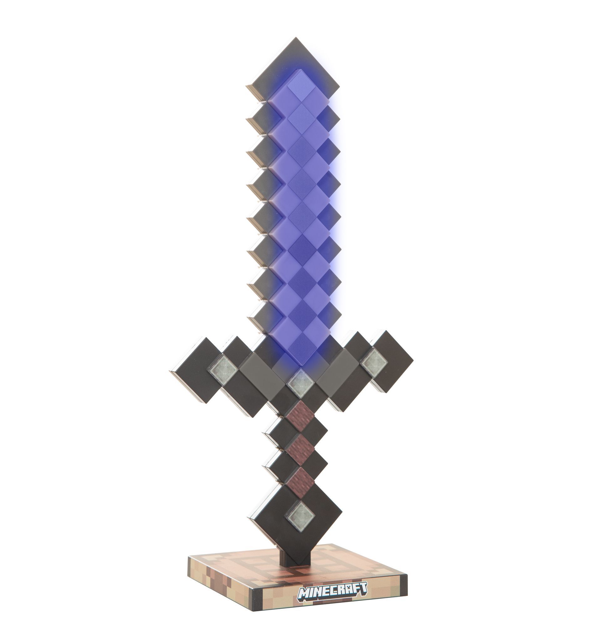 Roba 354133MC LED-Schwert 'Minecraft' Netherite - Tischlampe mit 9 Farben & Akku - Produktbild 6