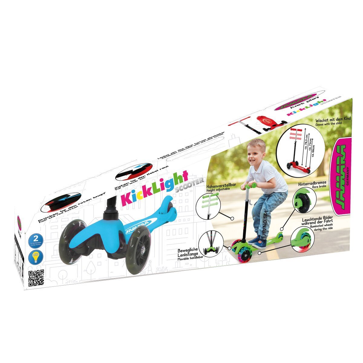 JAMARA KickLight Scooter pink