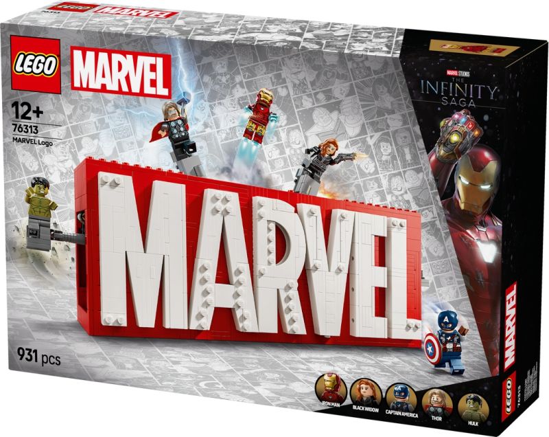 LEGO® MARVEL Super Heroes™ 76313 MARVEL Logo & Minifiguren