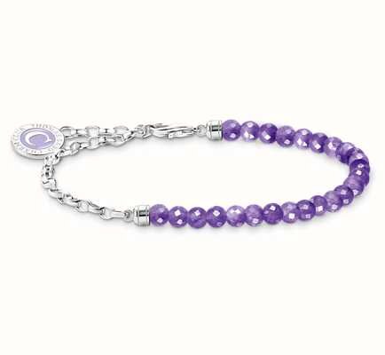 Thomas, Sabo, Armband, Charm, Silber, Violett, Länge, 15, Cm, A2130-007-13-L15V, Zubehor, Armreif, Schmuck, Halskette