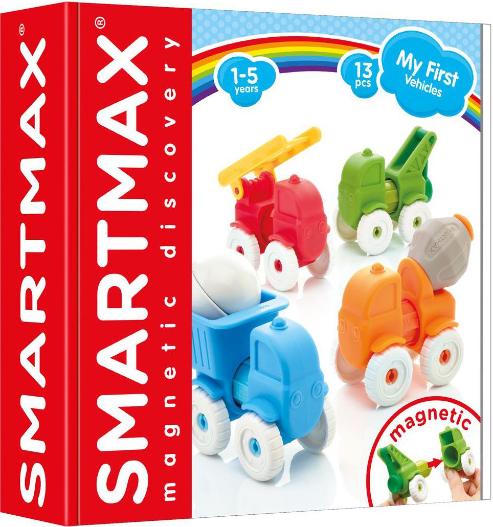 SmartMax My First Vehicles 13 Teile Spielzeug, Maschine, Rad, Kutsche, Fahrzeug