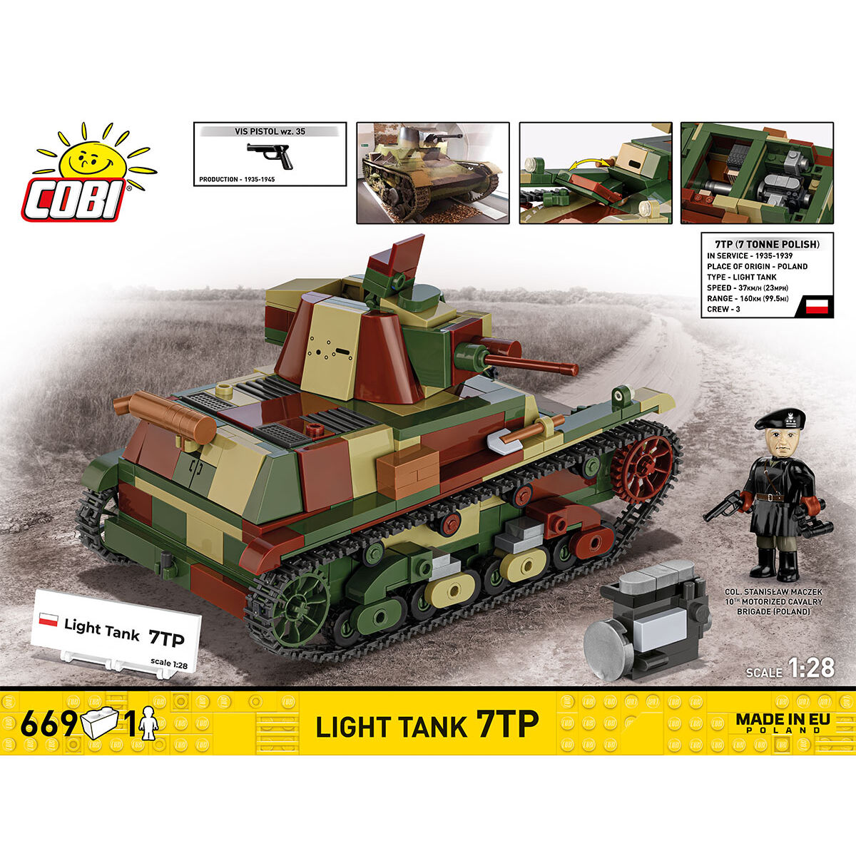 COBI 2661 - LIGHT TANK 7TP - Bild 4 COBI 2661 - LIGHT TANK 7TP - Bild 4
