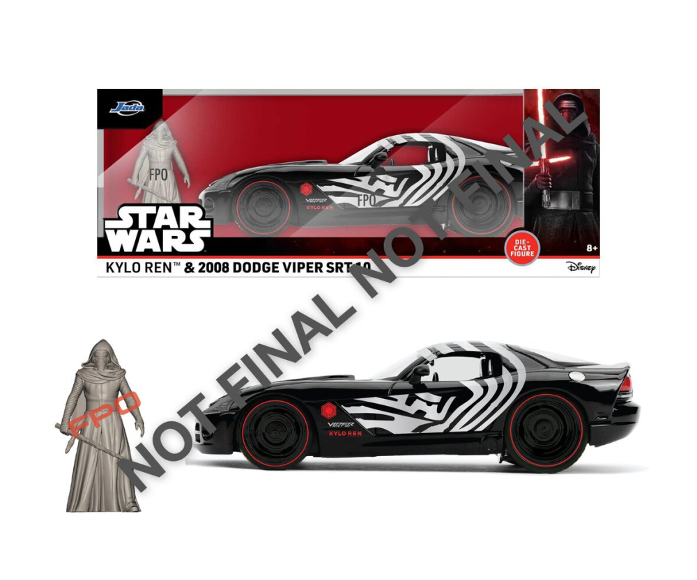 Jada Star Wars Kylo Ren Dodge Viper 2008 1:24 Jada Star Wars Kylo Ren Dodge Viper 2008 1:24