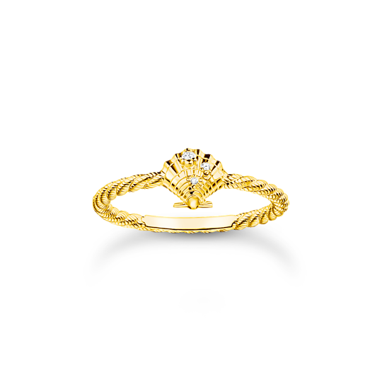 Thomas, Sabo, Ring, Seil, Mit, Muschel, Gr., 52, Gold, Zubehor, Schmuck, Ring, Gold