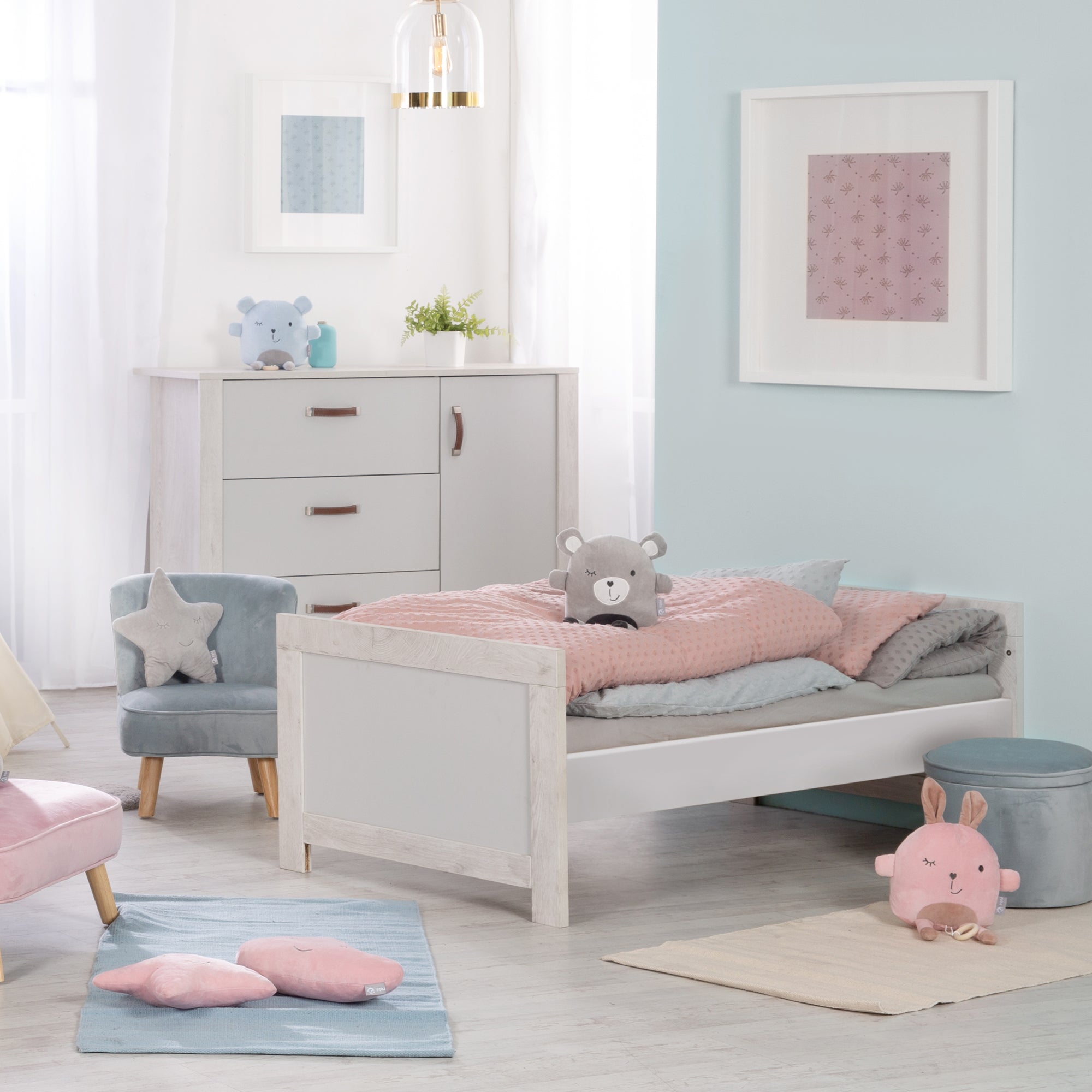 Roba 1911816 Kombi-Kinderbett 70x140 cm Mila grau - Bild 8 Roba 1911816 Kombi-Kinderbett 70x140 cm Mila grau - Produktbild 8
