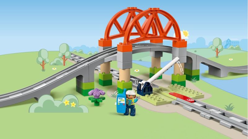LEGO® DUPLO® Eisenbahnbrücke und Schienen - Erweiterungsset 10426 LEGO® DUPLO® Eisenbahnbrücke und Schienen - Erweiterungsset 10426