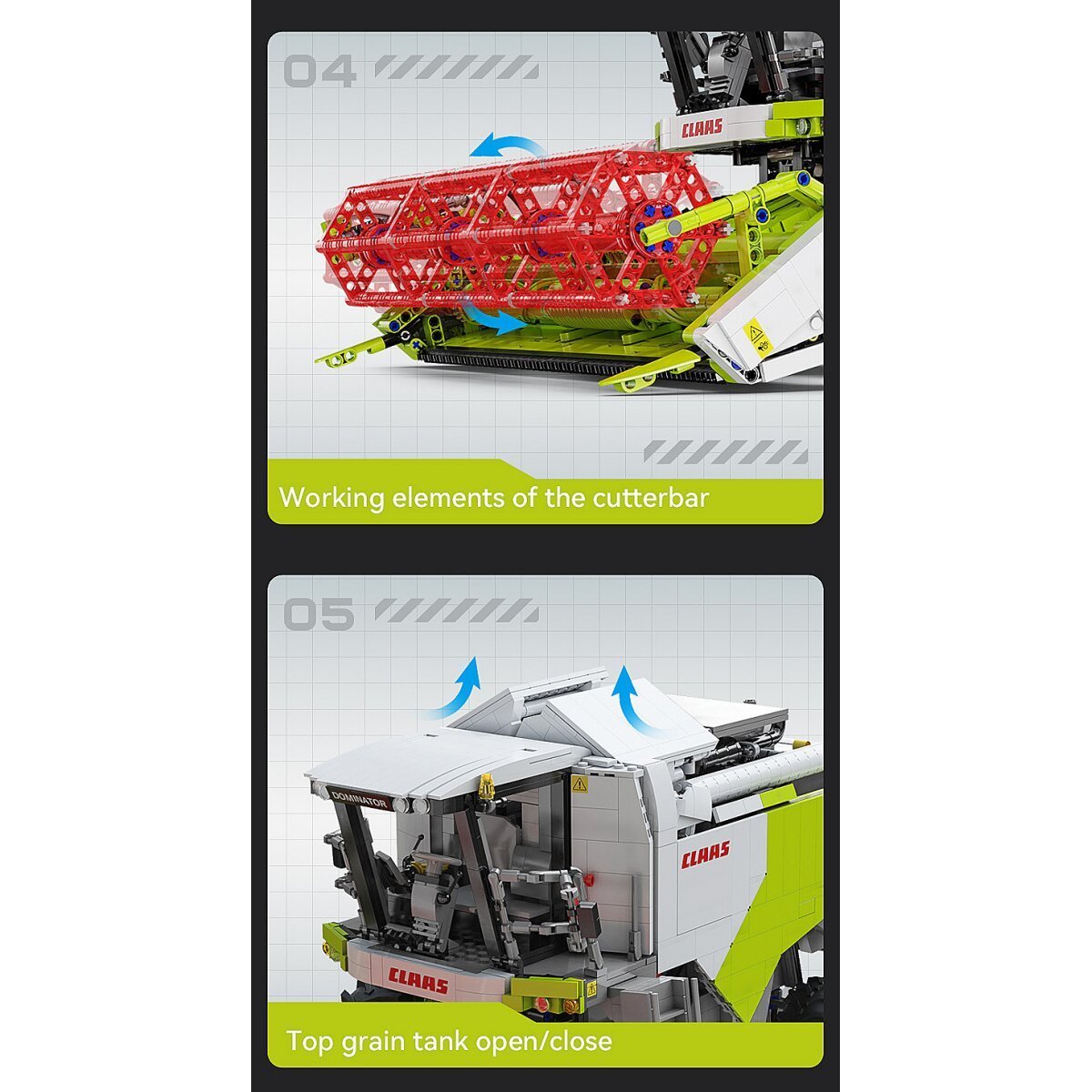JAMARA CaDA Claas Dominator 370 1:18 2,4GHz Bricks ab 14 Jahren JAMARA CaDA Claas Dominator 370 1:18 2,4GHz Bricks ab 14 Jahren