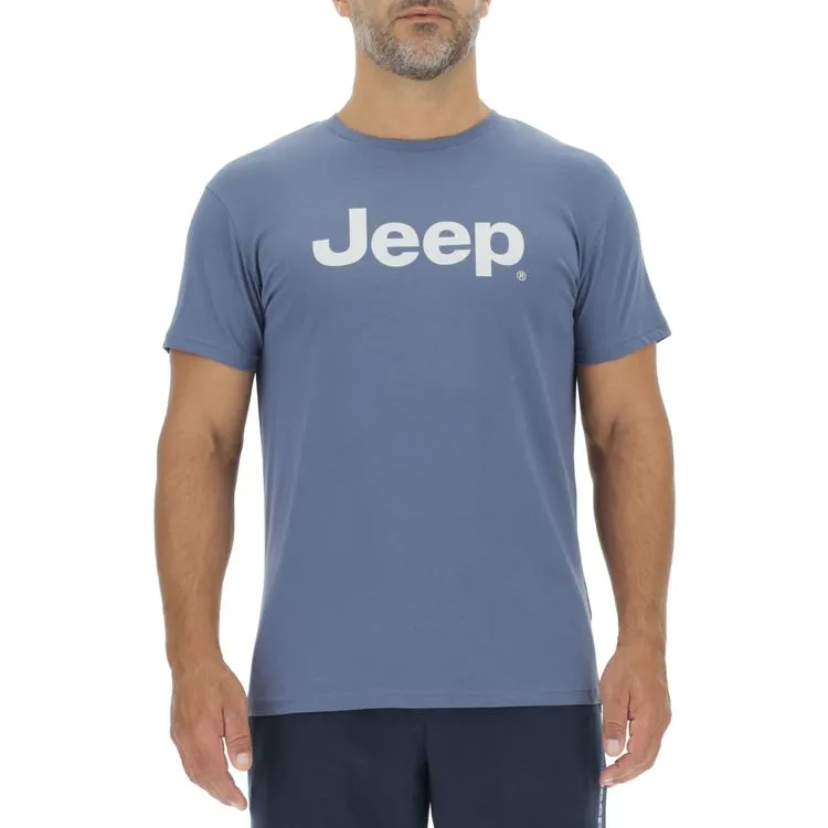 JEEP Herren T-Shirt O103218IN - Indigo mit großem Jeep-Logo JEEP Herren T-Shirt O103218IN - Indigo mit großem Jeep-Logo