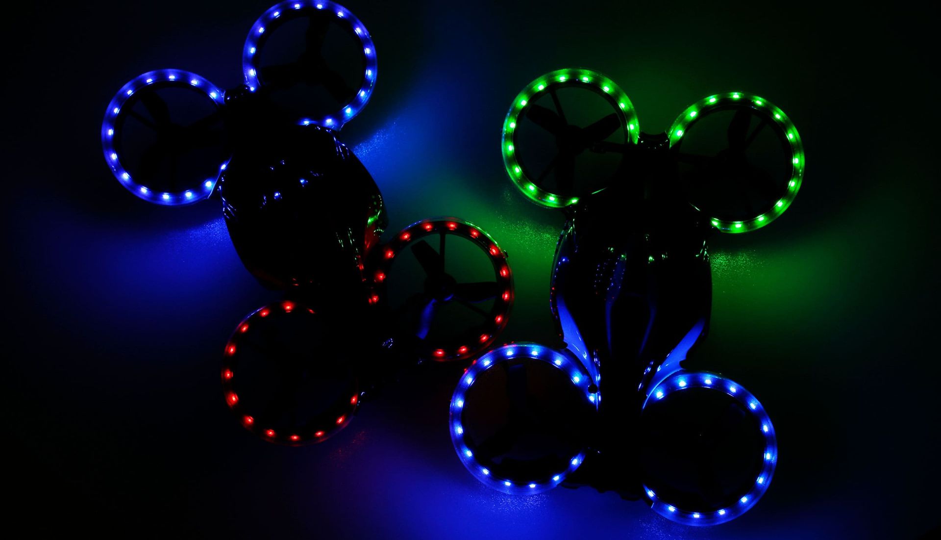 AMEWI FightStar Battle Drone Set RTF rot & blau Beleuchtung, Licht, Elektronik, GEFÜHRT