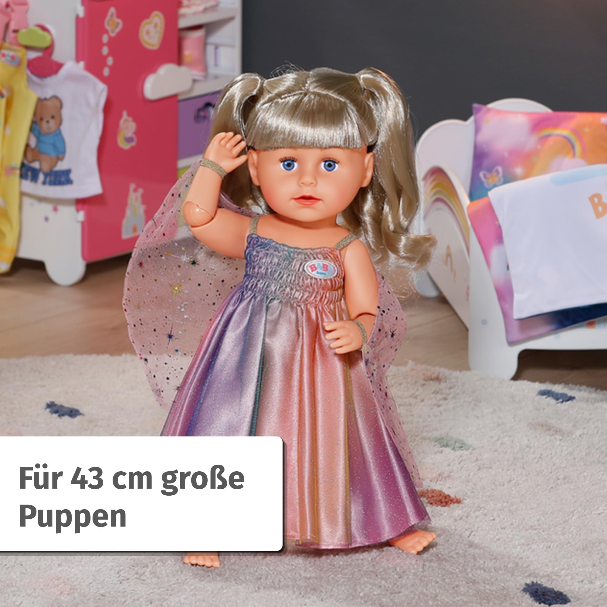 BABY born® Regenbogen Kleid 43cm