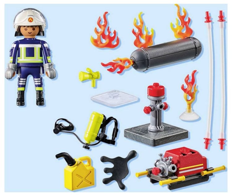 PLAYMOBIL 71826 Löschung eines Gastanks Feuerwehr-Einsatzspielset für Kinder PLAYMOBIL 71826 Löschung eines Gastanks Feuerwehr-Einsatzspielset für Kinder