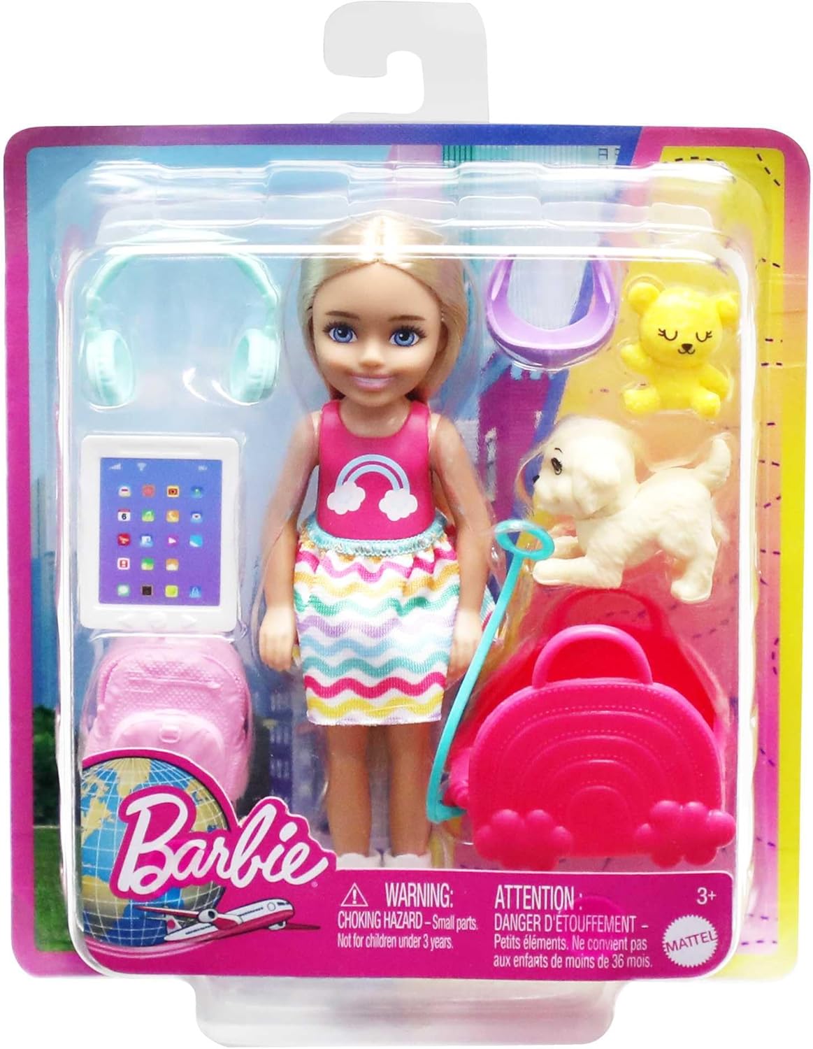 Barbie, Chelsea, auf, einer, Reise, Puppe, HJY17