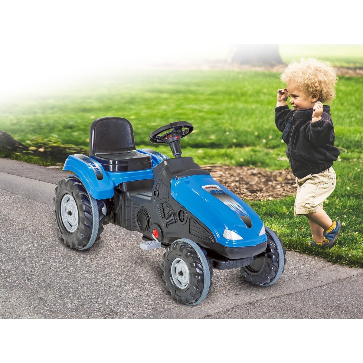 JAMARA Trettraktor Big Wheel blau ab 3 Jahren JAMARA Trettraktor Big Wheel blau ab 3 Jahren