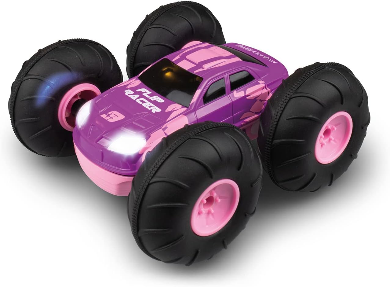 RC Stunt Car Flip Racer Pink – RC Adventskalender mit Stunt-Wagen von Revell Control Revell Control RC Adventskalender – Flip Racer Pink (01058) mit LED‑Spielsportwagen und 2,4 GHz Fernsteuerung