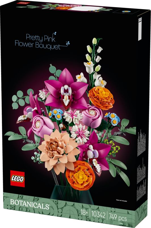LEGO® Botanicals 10342 Schöner Rosafarbener Blumenstrauß