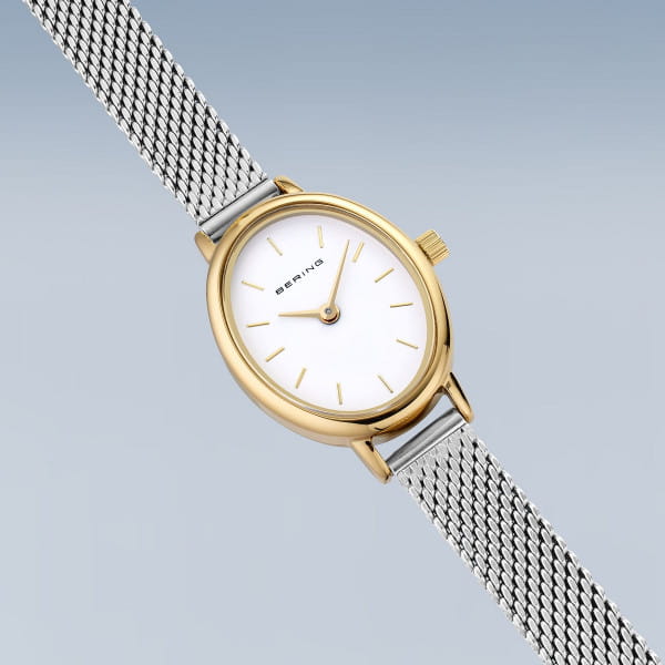 Bering 11020-010 Damenuhr, Milanaise, Silber/Gold Bering 11020-010 Damenuhr, Milanaise, Silber/Gold