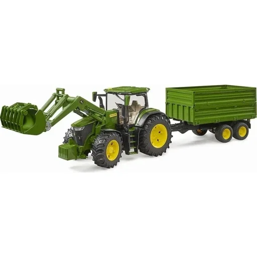 Bruder 03155 John Deere 7R 350 Mit Frontlader Und Tandemachstransportanhänger Bruder, 03155, John, Deere, 7R, 350, Mit, Frontlader, Und, Tandemachstransportanhänger