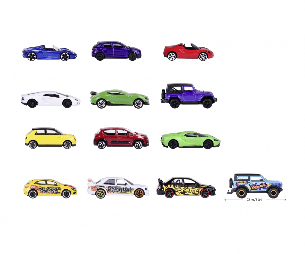 Majorette Giftpack 9+4 Limited Edition 11 212054040 Sprach, Rad, Leichtmetallfelge, Auto, Coupé