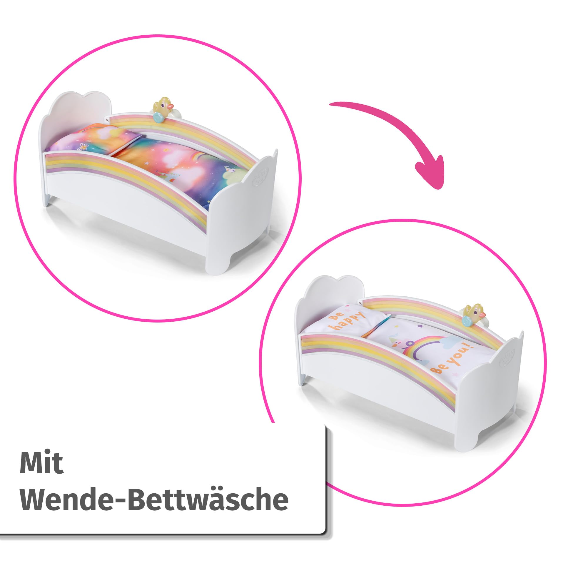 BABY born® Regenbogen Bett