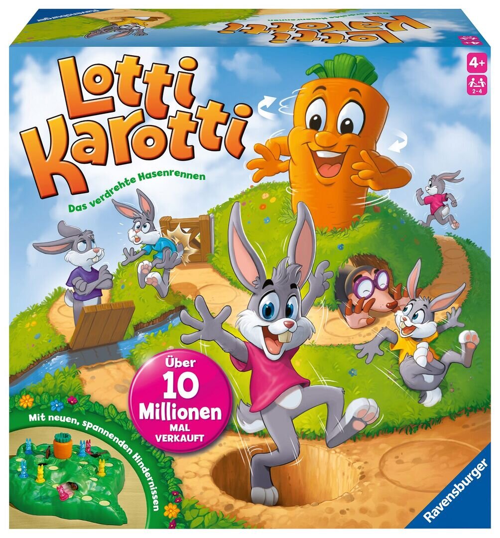 Ravensburger Kinderspiele 22343 Lotti Karotti Wettlaufspiel für 2 bis 4 Spieler ab 4 Jahren Ravensburger, Kinderspiele, 22343, Lotti, Karotti, Wettlaufspiel, für, 2, bis, 4, Spieler, ab, 4, Jahren