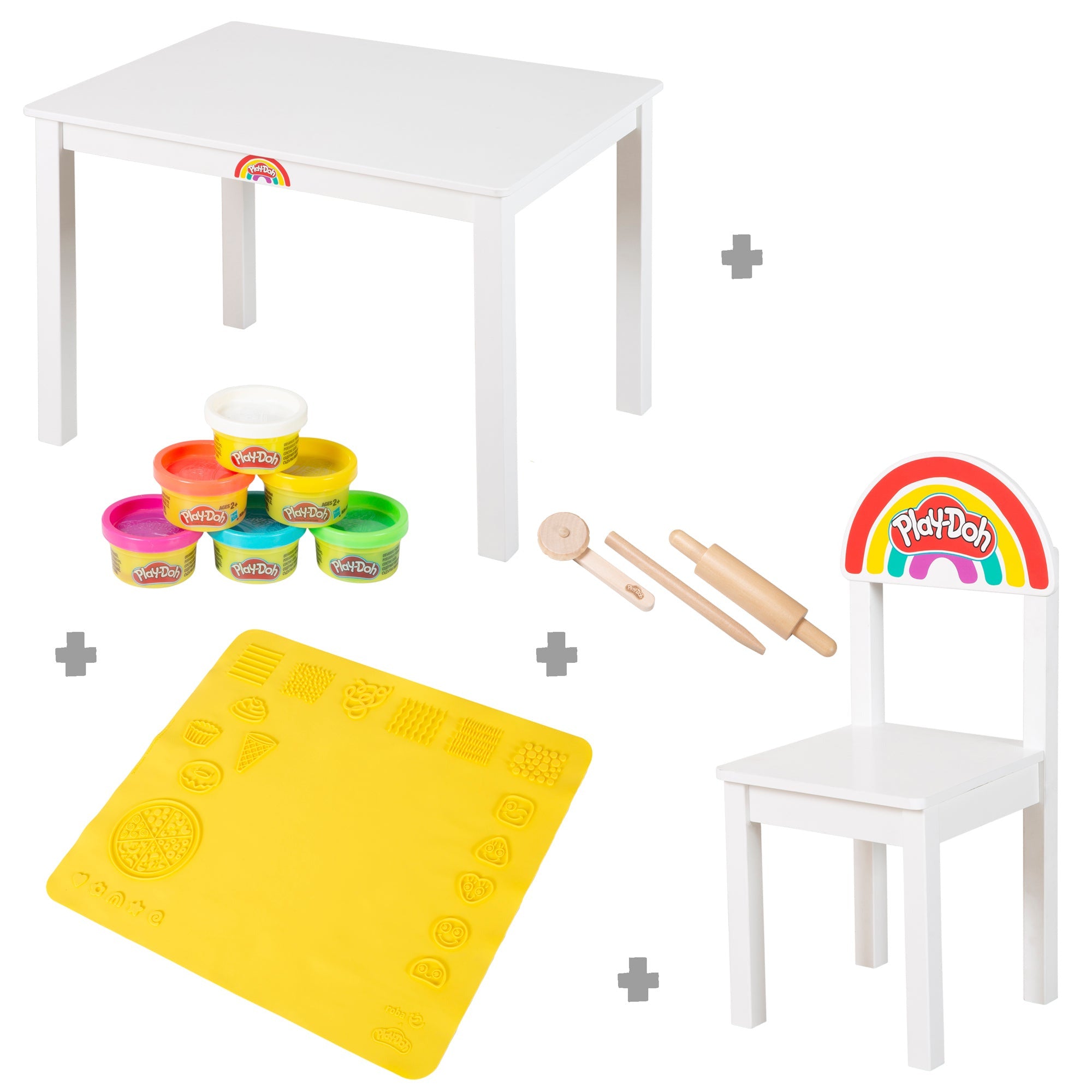 Roba 450016PD1ZU Sitzgruppen-Set roba x Play-Doh weiß – Spielmöbel - weiß - Spielmöbel - Produktbild 1