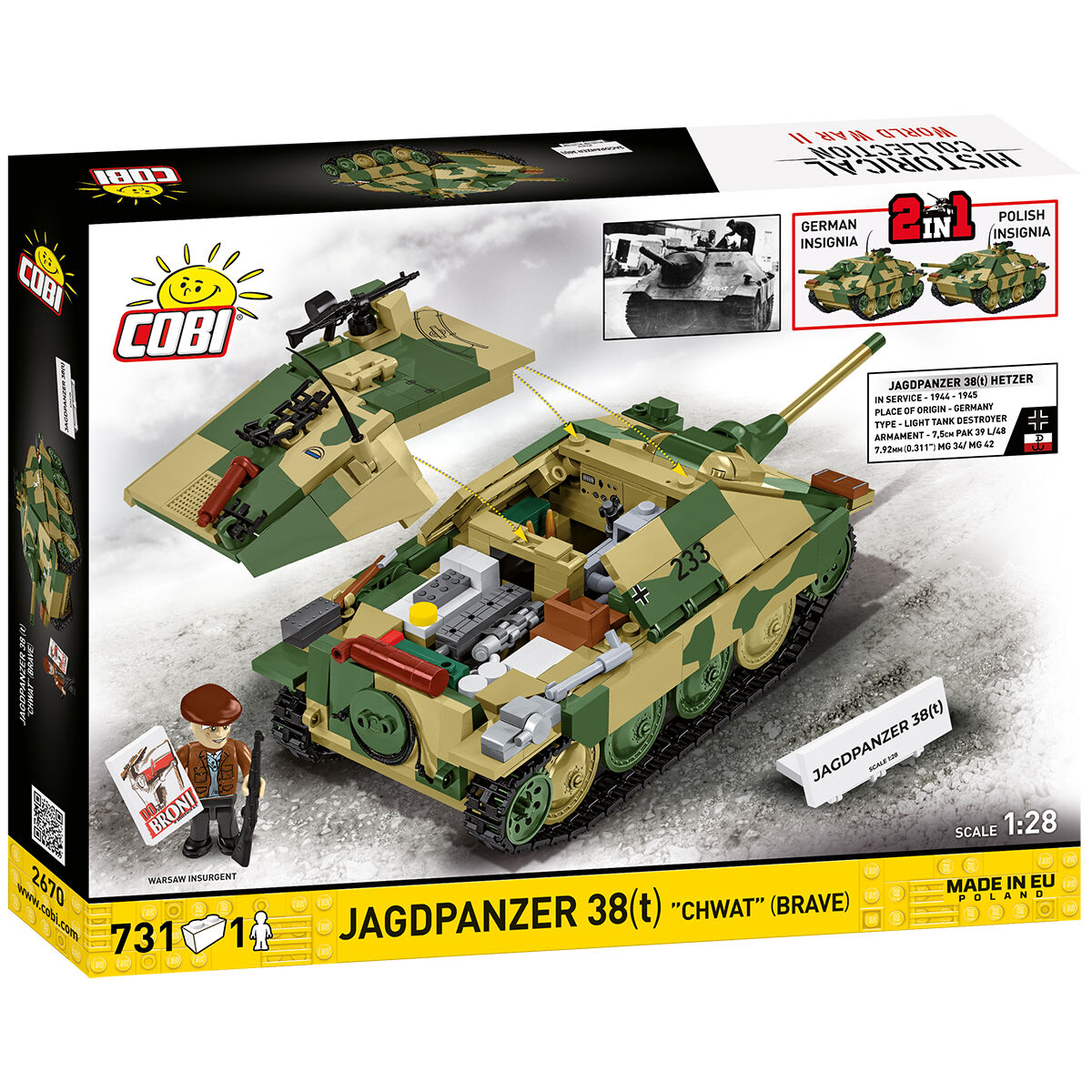 COBI 2670 - Jagdpanzer 38(T) "BRAVE" - Bild 2 COBI 2670 - Jagdpanzer 38(T) "BRAVE" - Bild 2