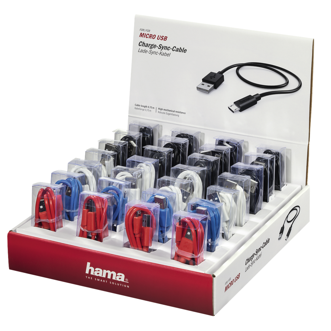 Hama_LADE-DAT-KA,MICUSB,0,75M_178269, Adapter, Elektronik, Computer-Ausrüstung, Computerausrüstung