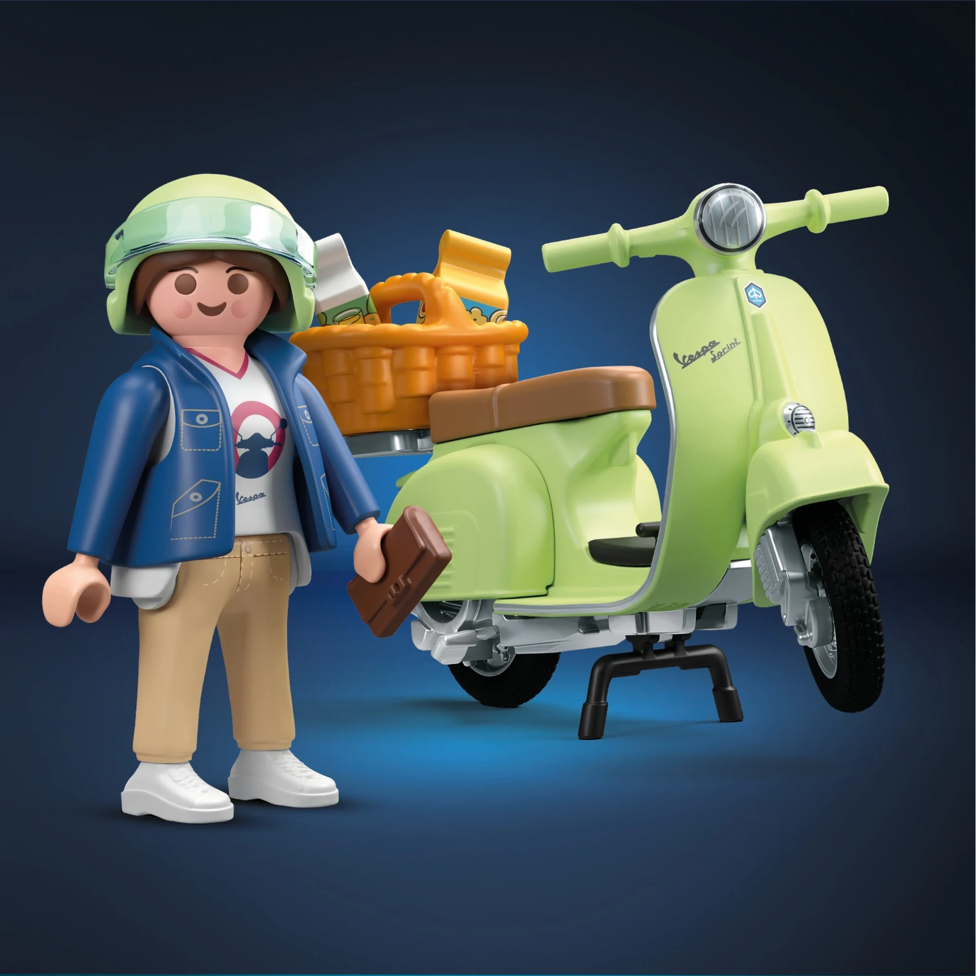 PLAYMOBIL 71621 1969 Vespa 150 Sprint Veloce, Hellgrün PLAYMOBIL 71621 1969 Vespa 150 Sprint Veloce, Hellgrün