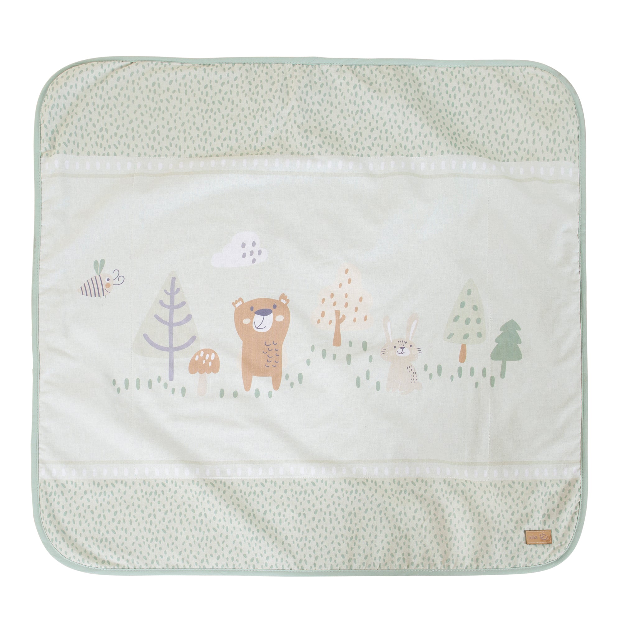 Roba 306100S283 Kuscheldecke Woodland Buddies grün – Heim Textilien - Bild 1 Roba 306100S283 Kuscheldecke Woodland Buddies grün – Heim Textilien - grün - Heim Textilien - Produktbild 1