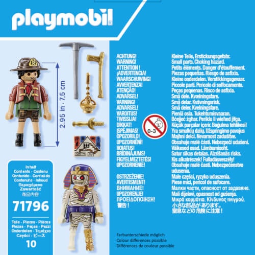 PLAYMOBIL 71796 - DuoPack: Schatzsucher und Mumie mit Schatz & Zubehör Werbung, Plakat, Person