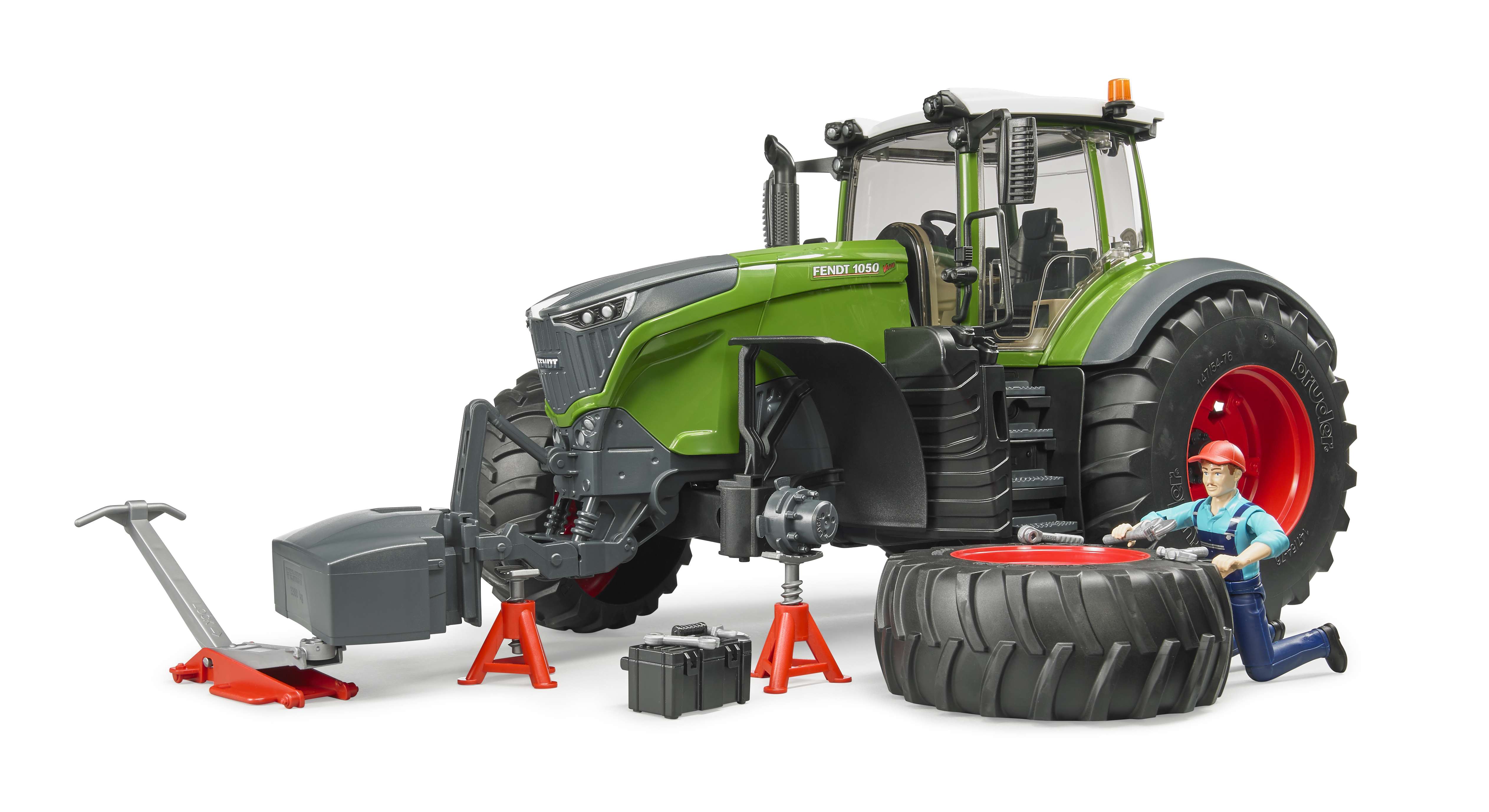 BRUDER 04041 - Fendt 1050 Vario mit Mechaniker und Werkstattausstattung - Bild 2