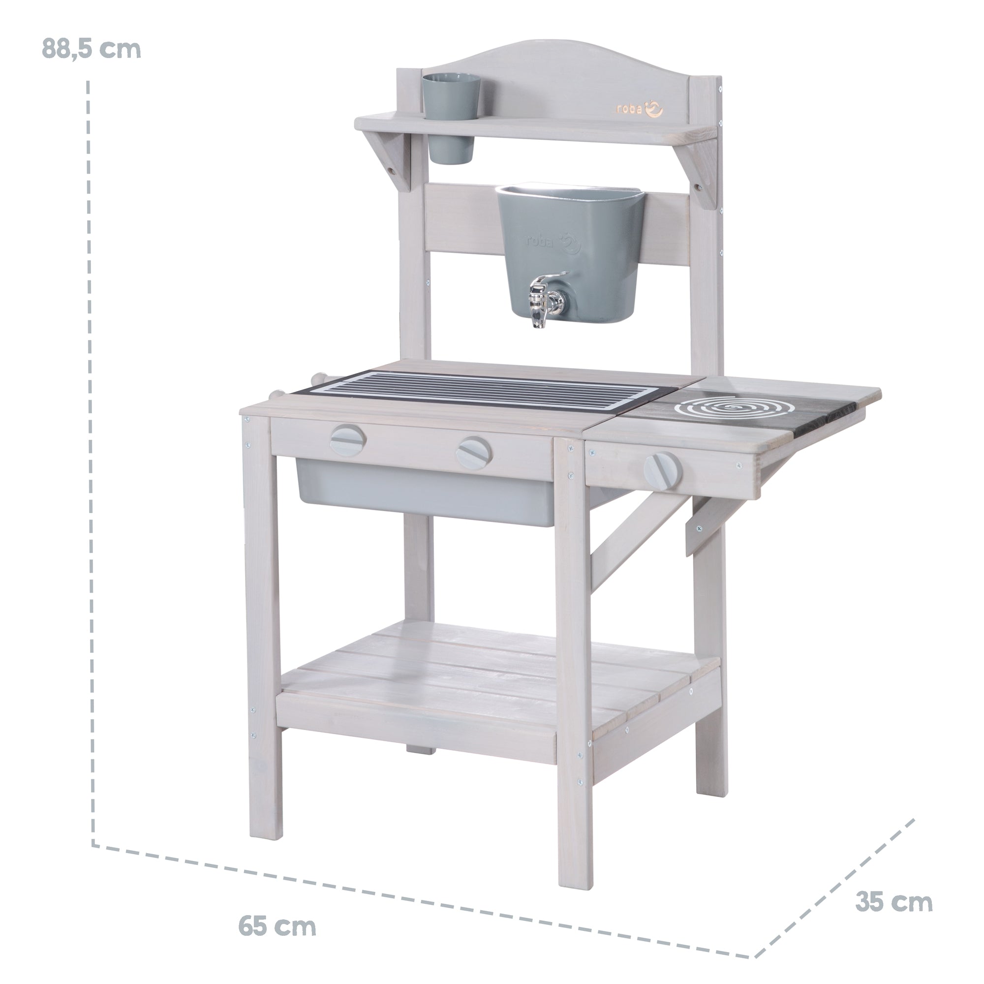Roba 457011GAZU Outdoorküche grau – Outdoor FSC - Bild 8 Roba 457011GAZU Outdoorküche grau – Outdoor FSC - Produktbild 8