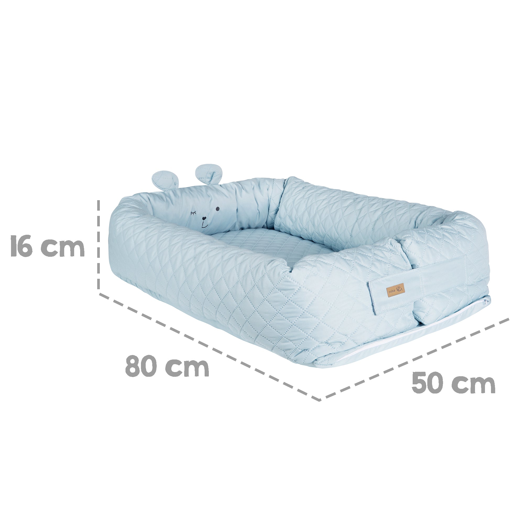 Roba 307100V231 Babylounge roba Style türkis – Babynester - Bild 4 Roba 307100V231 Babylounge roba Style türkis – Babynester - Produktbild 4