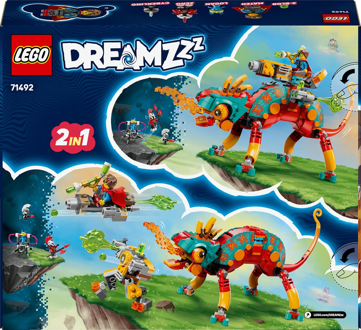 LEGO® DREAMZzz 71492 Mateos Feuer-Chamäleon