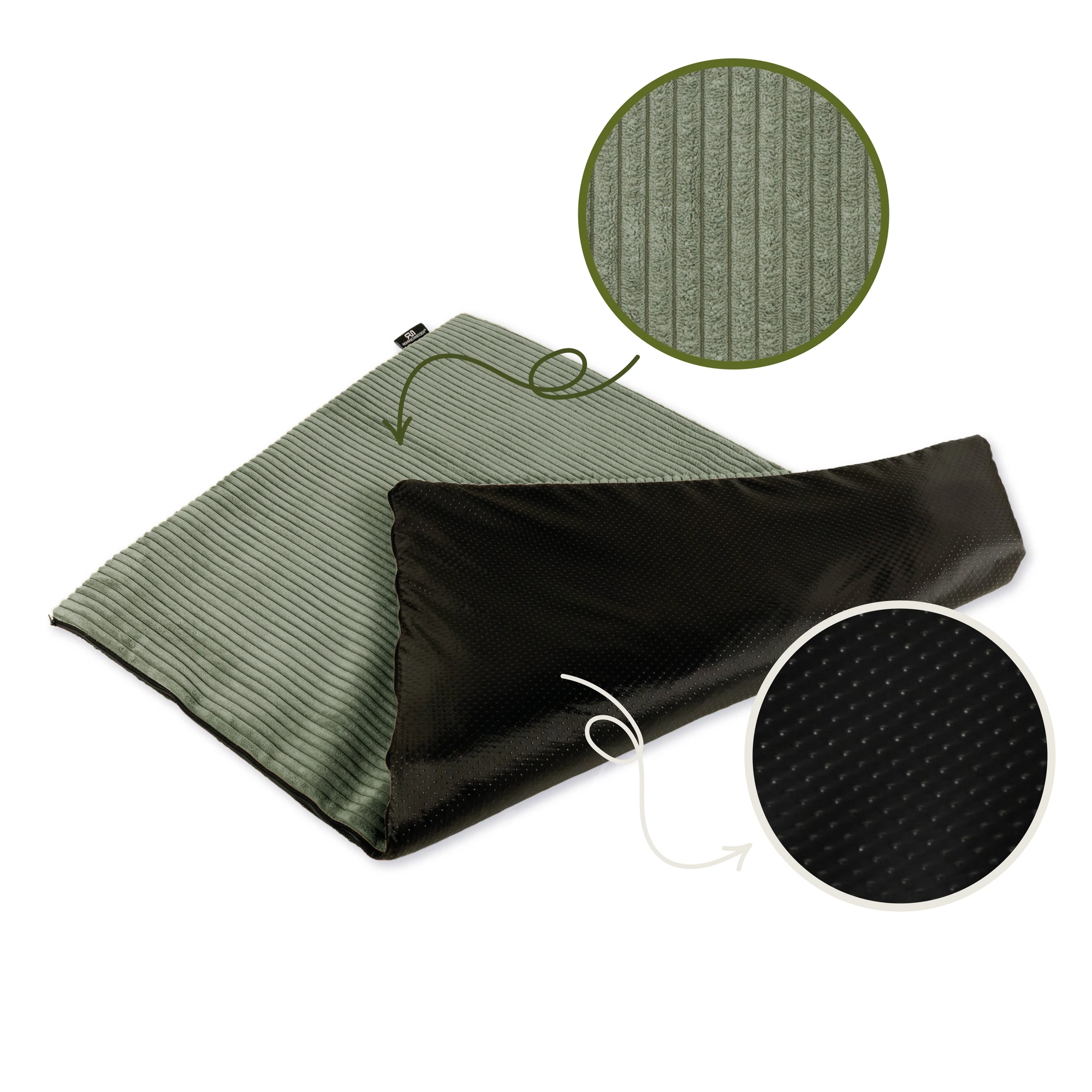 Rohrschneider RS 22389 Hanfmatte Cordbezug – Naturmatte mit Bezug GR.1