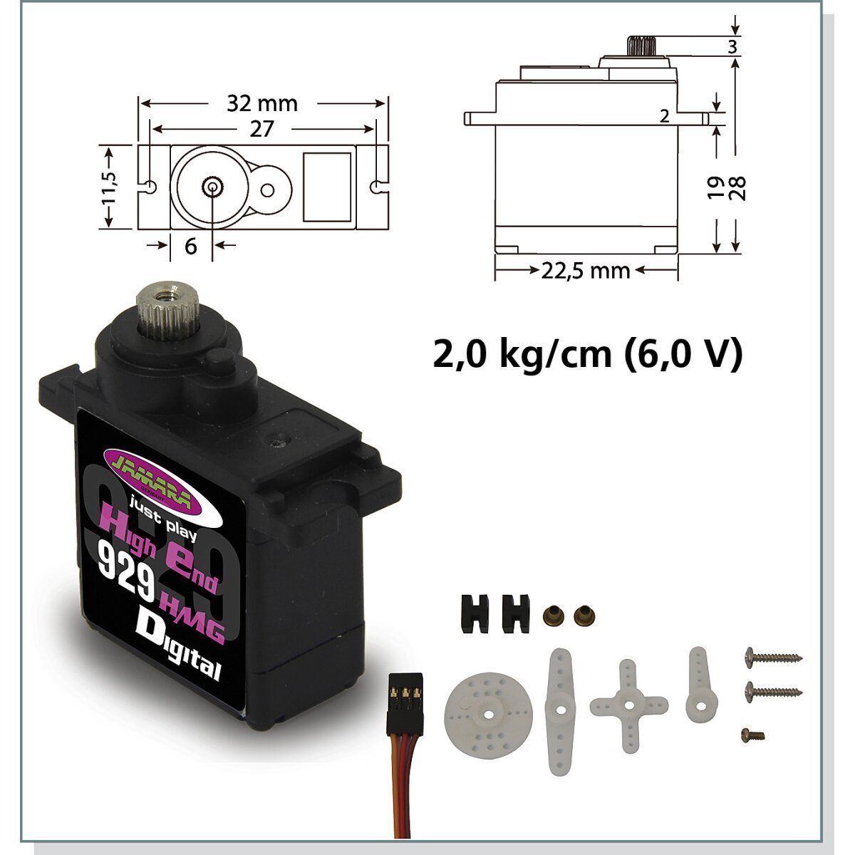 JAMARA Servo High End 929HMG Digital JAMARA Servo High End 929HMG Digital